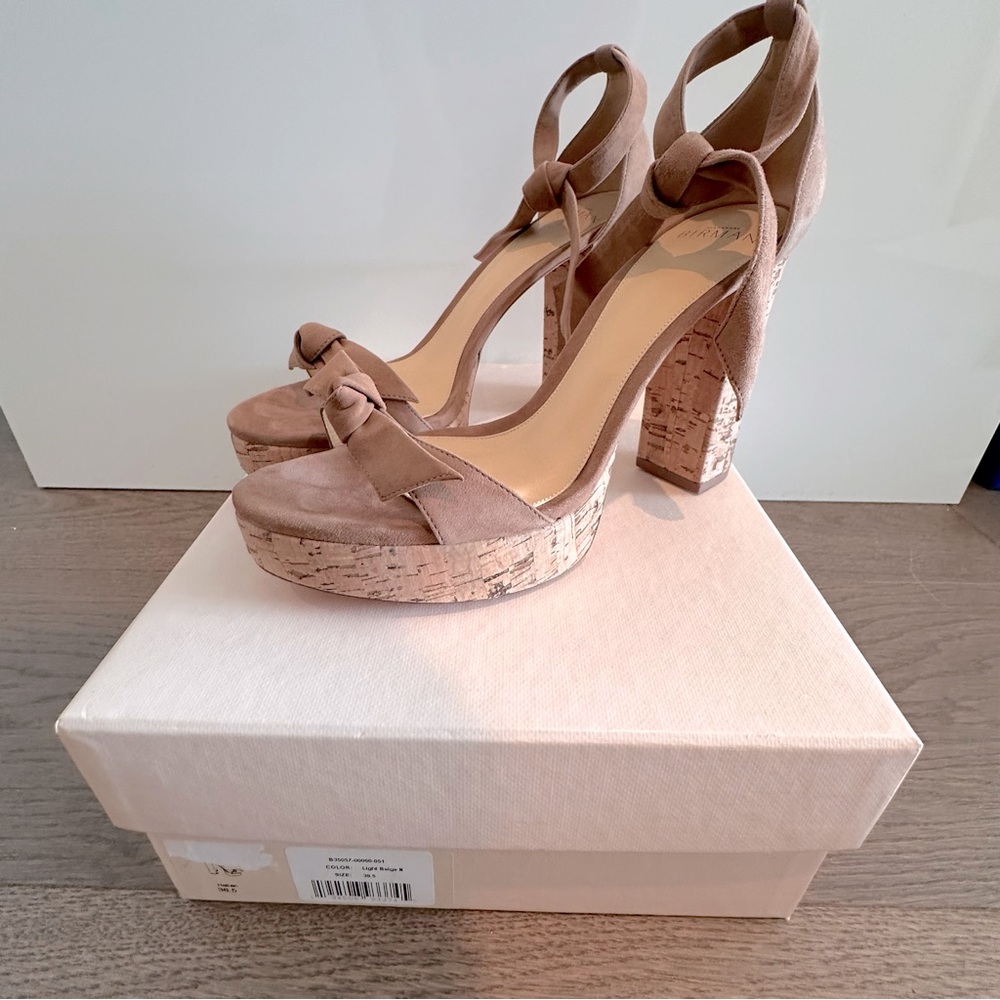 Alexandre Birman Mabela suede with cork sandals - Picture 4 of 11